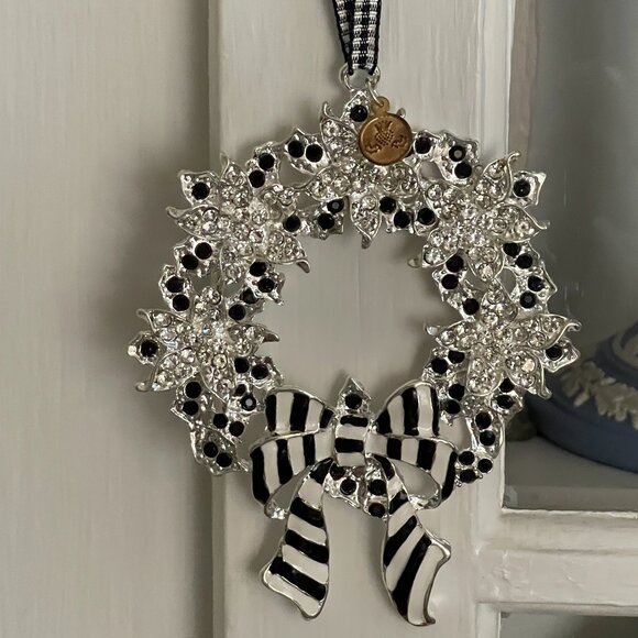 MacKenzie-Childs Silent Night Wreath Ornament -NEW - Picture 10 of 16